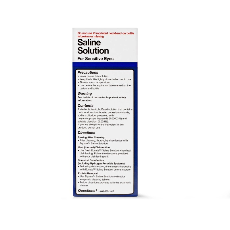 Equate Contact Lens Saline Solution for Sensitive Eyes Twin Pack..