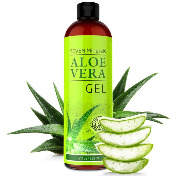 Aloe Vera Gel - 99% Organic, Big 12 oz - NO XANTHAN, so it Absorbs Rapidly with No Sticky Residue - made from REAL JUICE, NOT POWDER