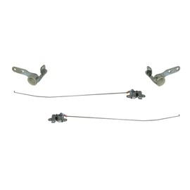 Package Tacoma 2005-2015 Tailgate Hinge LH, RH & Latch Lock with Rod LH, RH (Black, Metal, Unfinished, 1pc)