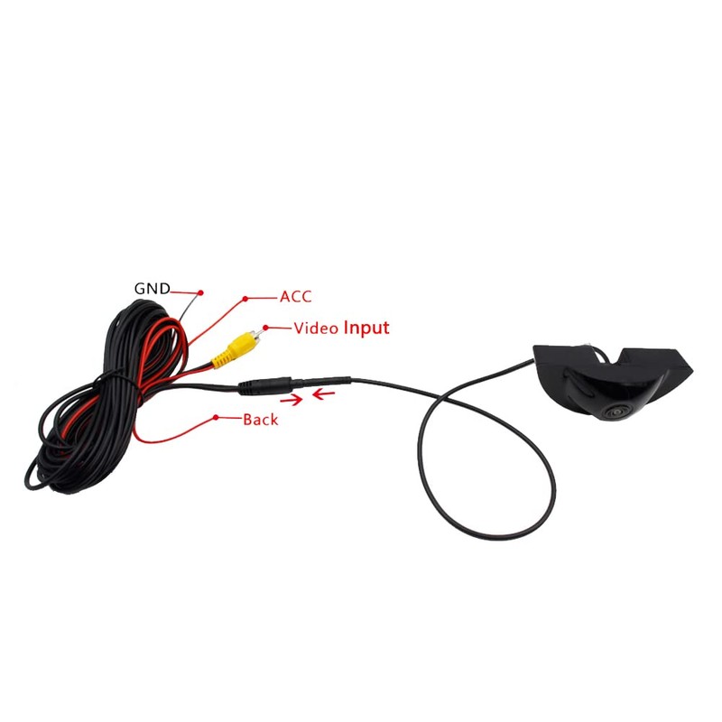 Kacepar Car Front View Camera, Night Vision Car Forward Camera,