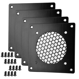 Euroharry Ventilation Grille 80 mm Fan Cover for PC, Computer, AV, Electronic Cabinets (4PK)