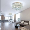 dolria Mini Chandelier Modern Crystal Chandeliers for Hallway LED Flush