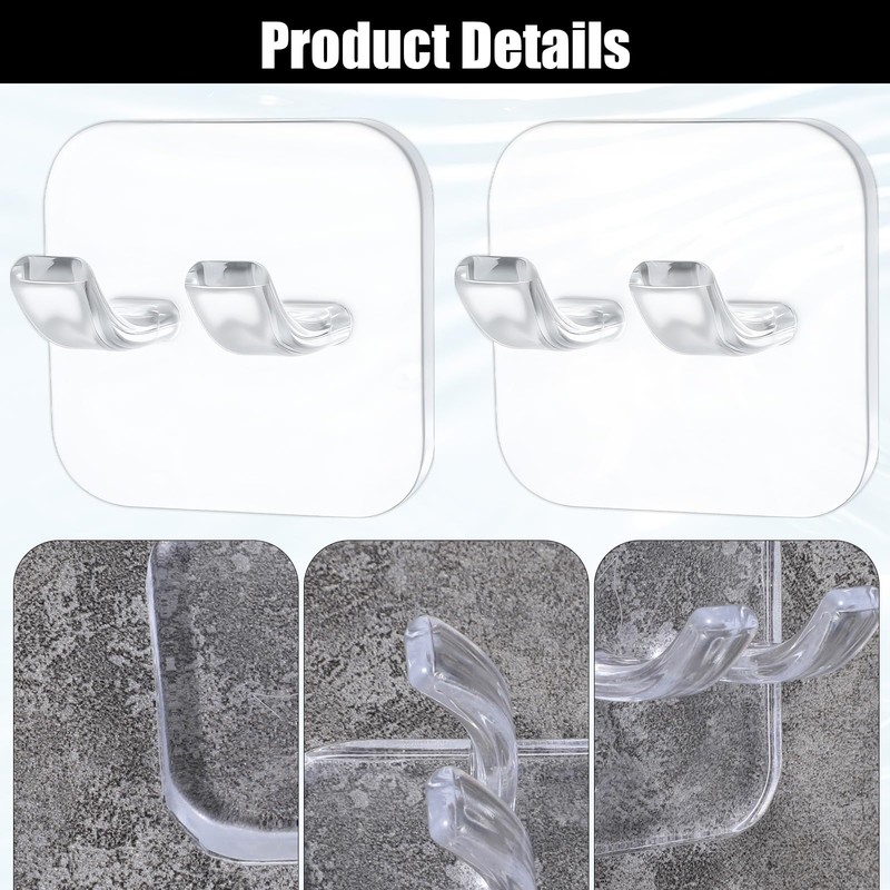 Xelsluthe 4 Pcs Razor Holder for Shower Wall Razor Hanger