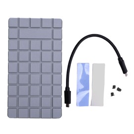 GOWENIC M.2 NVMe SSD Enclosure, Aluminum USB4 40Gbps External SSD Case with Dual Thermal Paste Pads Heat Sink, for Thunderbolt 3 4 5, for Wins, for OS X, for Linux