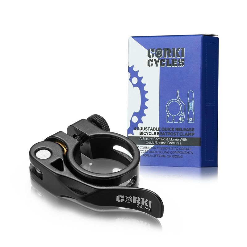 Corki Cycles Bicycle Seat Clamp Aluminum Alloy Lightweight Quick Release