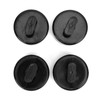 4pcs Jack Lift Pad Lifting Pucks Rubber Black Auto Accessory