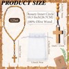 Otuuz 12 Set Olive Wood Catholic Rosary Beads Bulk with