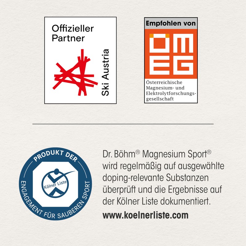 Dr. Böhm Magnesium Sport Effervescent Tablets for Performance and Endurance,