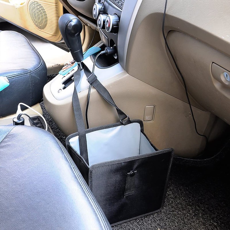 Fekey&JF Foldable Car Trash Can, Hanging Waterproof Leakproof Trash Can