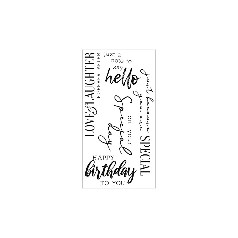 Sizzix Clear Stamps 5PK Sunnyside Sentiments #6 by Pete Hughes