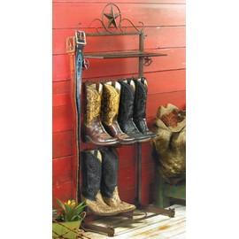 BLACK FOREST DECOR Metal Star Boot Rack