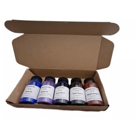 Unbranded Prussian Blue, Violet  Pigment Dry Powder set  set 5 x 4 fl.oz