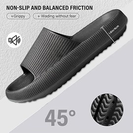 Bathing Shoes Women's Men's Cozislides Original Slippers Leopard Cloudyzz Slippers Super Soft Airfloppy Slippers Non-Slip Mules Open Toe Summer, 01 A