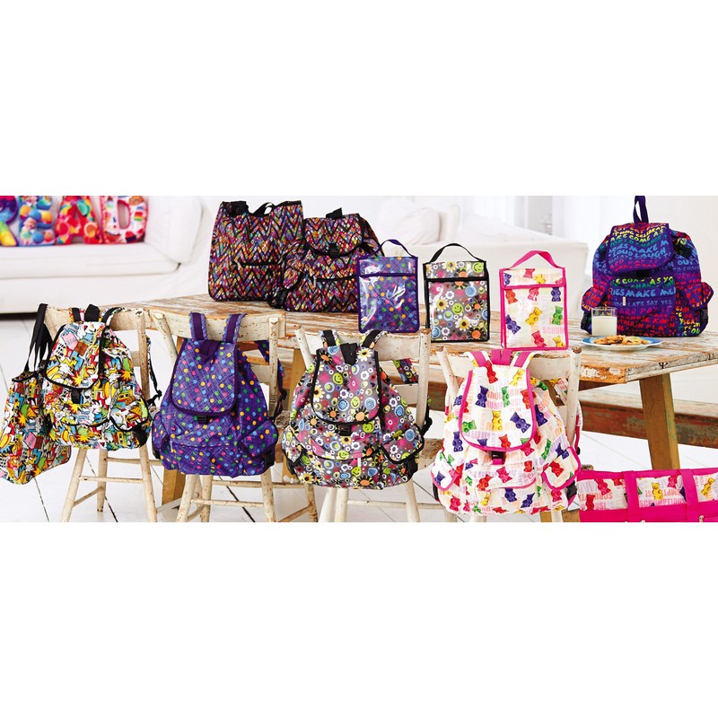 iscream Comic Laughs Deluxe Knapsack Style 16.5" x 13" Backpack