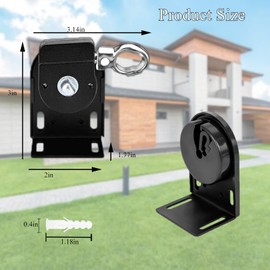 Roller Shade Bracket Coolaroo Replacement Parts for Indoor/Outdoor Sunshade and Roller Blinds Coolaroo Sun Shades Outdoor (Black, Cordless Bracket)