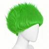 ESUNO Short Green Wig Men Unique Spiky Headband Dark Green