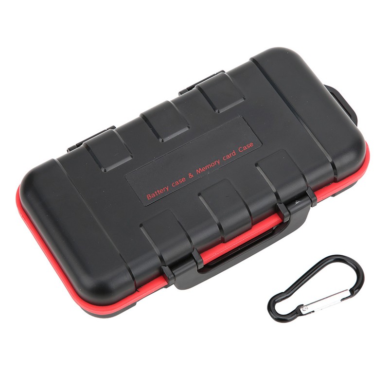 Drop Resistant Waterproof Camera Battery Memory Card Storage Box for