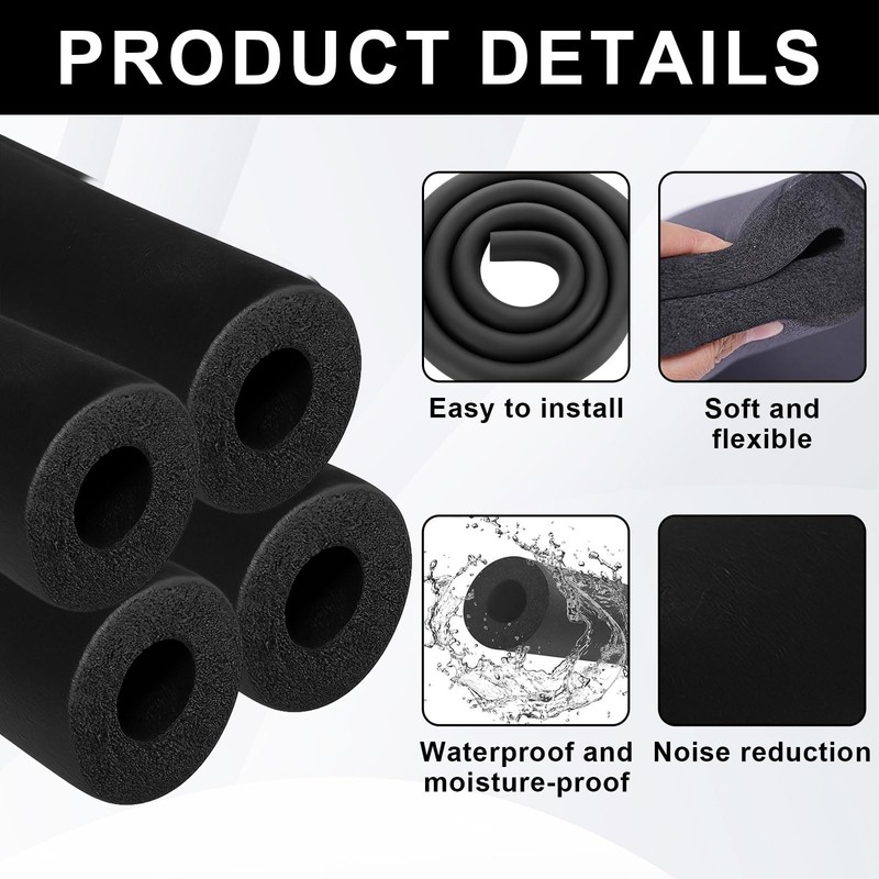 Pipe Insulation Foam Diameter 32 mm Pipe Insulation Pipe Black