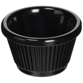 Winco Fluted Ramekins, 1.5-Ounce, Black, 12-Pieces