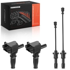 A-Premium 2 Ignition Coils with 2 Wire Compatible with Hyundai Sonata 1999-2005, Santa Fe 2001-2006 & Kia Optima/Magentis 2001-2006, 2.4L