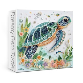 Sea Turtle Puzzles for Adults 1000 Pieces, Colorful Diamond Turtle Ocean Jigsaw Puzzles, Challenging Animals Art Puzzles