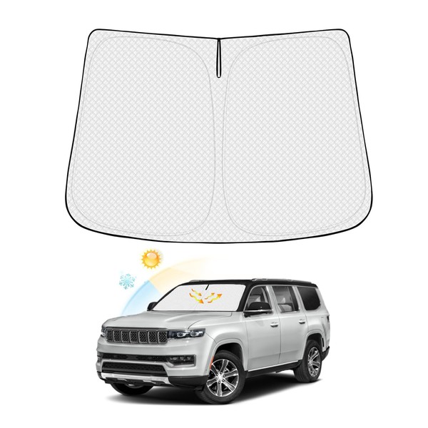 Canvcle Windshield Sun Shade for Jeep Grand Wagoneer 2022-2024 2025