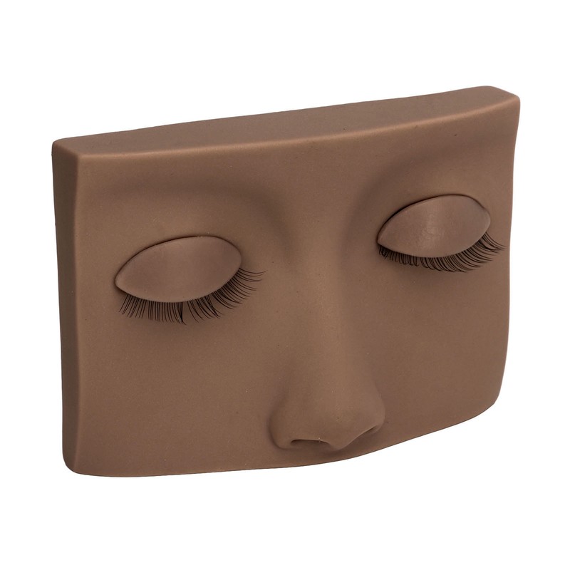 Lash Mannequin Head with 3 Pairs Replaceable Eyelid Silicone Eyelash