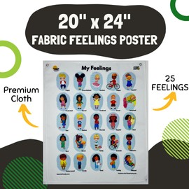 Game On Family Feelings and Dealings: My Feelings Chart for Kids – Social Emotional Learning Poster for Classrooms & Homes – Emotion Regulation Tool with Coping Strategies – Ages 3-8