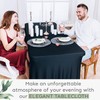2 Pack Table Skirt for Rectangular Tables 6ft - Wedding