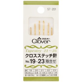 Clover 57-201 Cross Stitch Needles, No. 191-23, Pack of 6