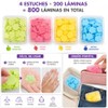 Jabón en Láminas Portátil con Aromas Frutales, Kit de 4