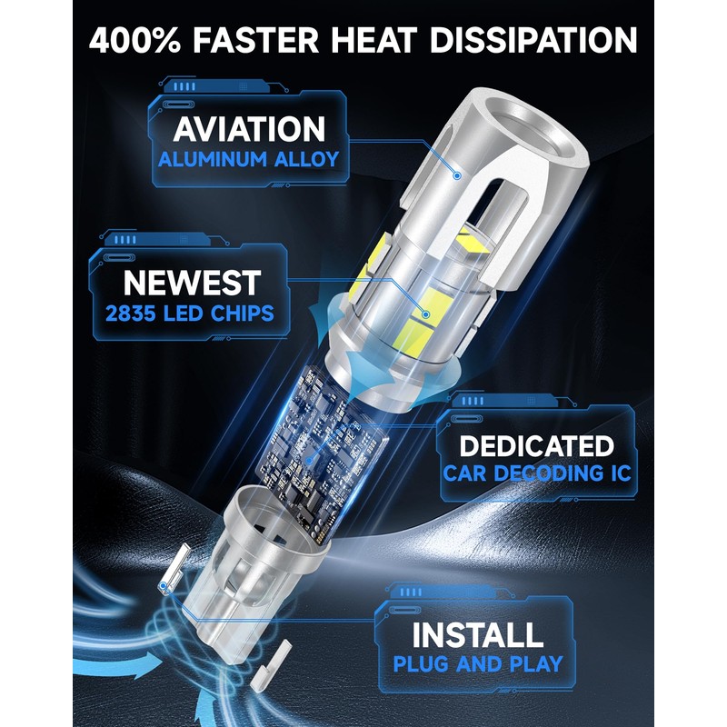 ZSTOPCL 921 LED Reverse Light Bulbs Fit for Honda Pilot