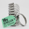 greate 10 x Hose Clamps Stainless Steel 32-50 mm -
