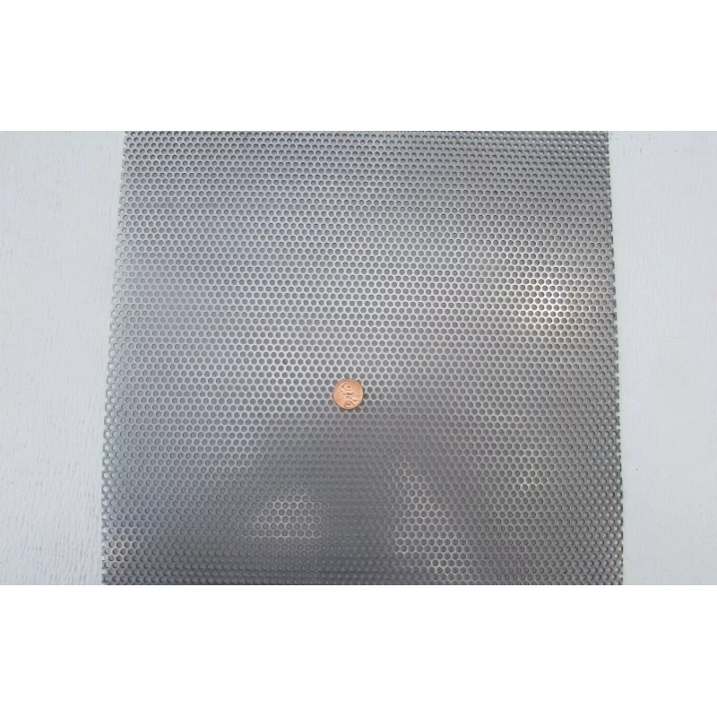 MCNICHOLS 1/8" HOLES-18 GAUGE-- 304 STAINLESS STEEL PERFORATED SHEET --12"