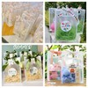 XZJMY Gift Bag with Ribbon,Clear PVC Gift Bags with Handles,Reusable