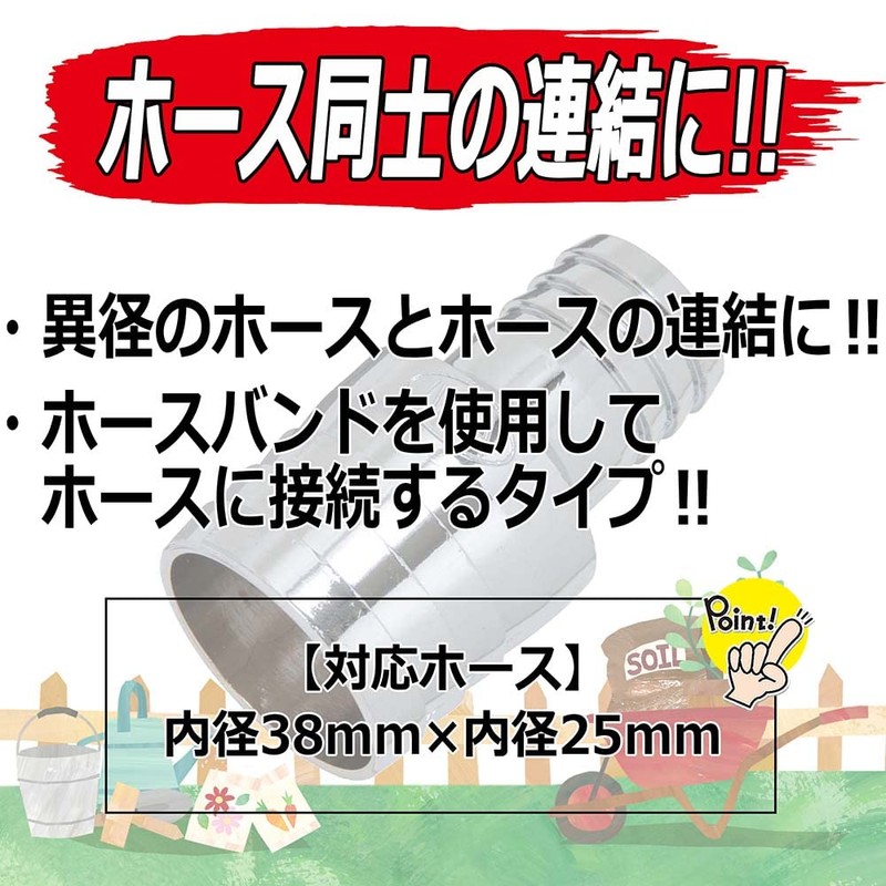 Safety 3 Connector for Different Diameter Hoses 1.5 x 1.0