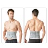 XL Back Brace Grey Breathable Removable Lumbar Support Back Brace