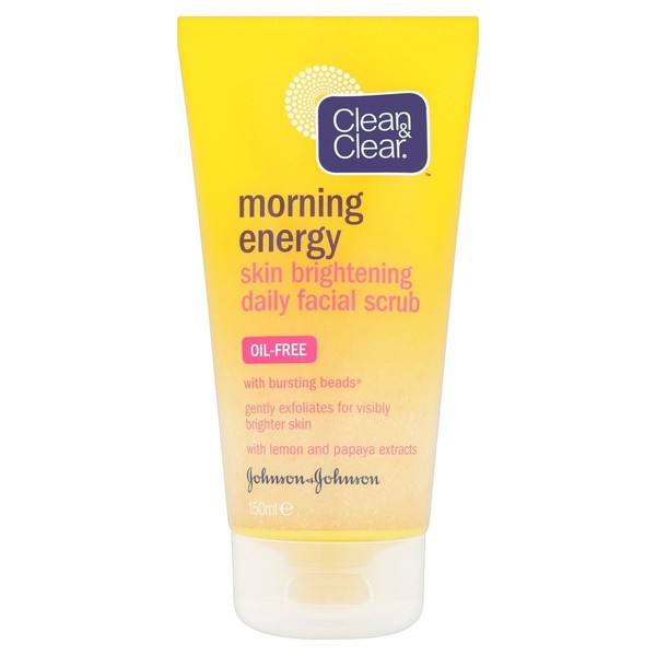 Clean & Clear Morning Energy Skin Brightening Daily Facial Scrub, 150ml