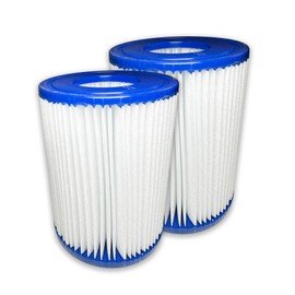 Nispira Filtro de piscina de repuesto para Bestway Flowclear Hot Tubs Tipo II Cartucho Lay Z Spa Filter Pump 58094 530-800 Gal. | Paquete de 4