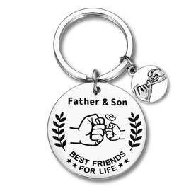 Father Son Gifts from Dad Daddy Birthday Gifts for Dad Gifts from Son Birthday Gifts for Dad Fathers Day Gift Father Son Keychain for Father