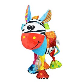 Juguete de Peluche para Niño/a o Bebé| Sonaja y Mordedera | Textura Sozzy Extra Suave Regalo para Cumpleaños, Baby Shower, Navidad | para Jugar y Dormir | Peluche Cebra