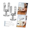 PENIKOKO Zinc Alloy Toilet Seat Hinges Set with Screws Soft