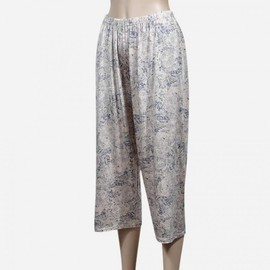 Women's Rayon 3/4 Length Inner Pants for Moms Cool Pants Free Size Beige