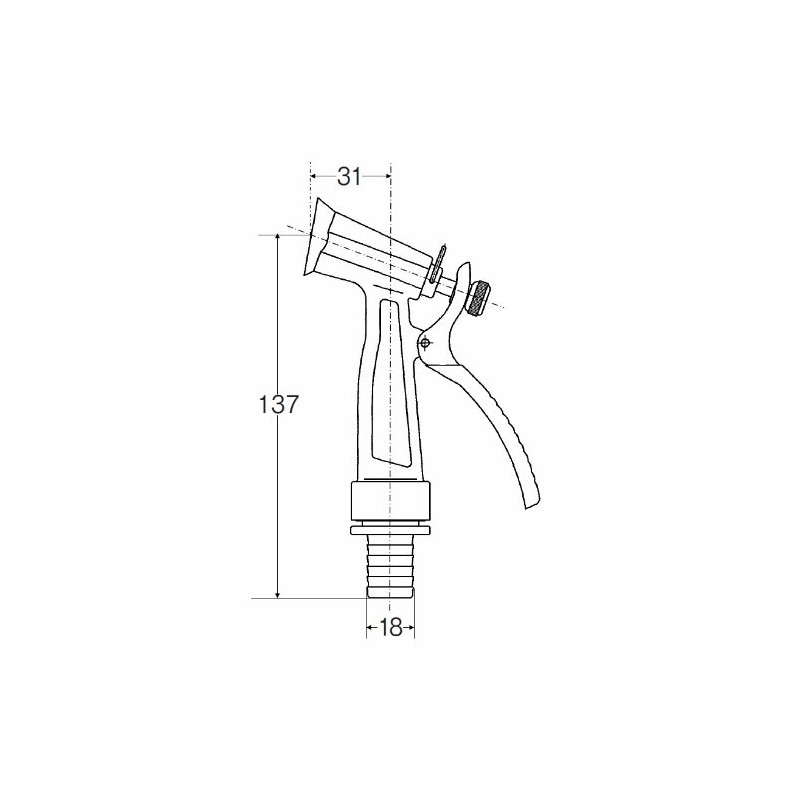 SANEI PN51 Irrigation Supplies Lever Nozzle Switch Water Flow Compatible