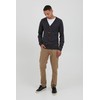 Blend Lennard Men's Fine Knit Cardigan with V-Neck and Button