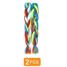 Traziewell Curly Synthetic Braiding Hair Extensions Pony Tails Extensions Hair for Braiding Fashion Synthetic Braid Hair Extension for Women Pre Stretched Coloured Hair Pieces for DIY Cosplay 1720