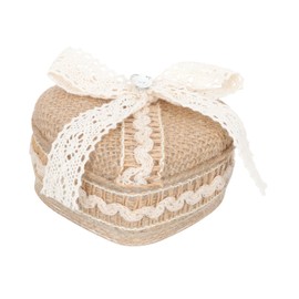 Healvian Heart Shaped Ring Storage Box Elegant Jewelry Organizer for Weddings Special Occasions Daily Use for Rings Earrings Items Romantic Idea with Fine Craftsmanship