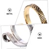 IWOWHERO 2pcs Metal Yarn Guide Ring Thimble for Knitting Comfortable