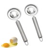2 Pcs Egg Separator, Stainless Steel Egg Yolk White Separator