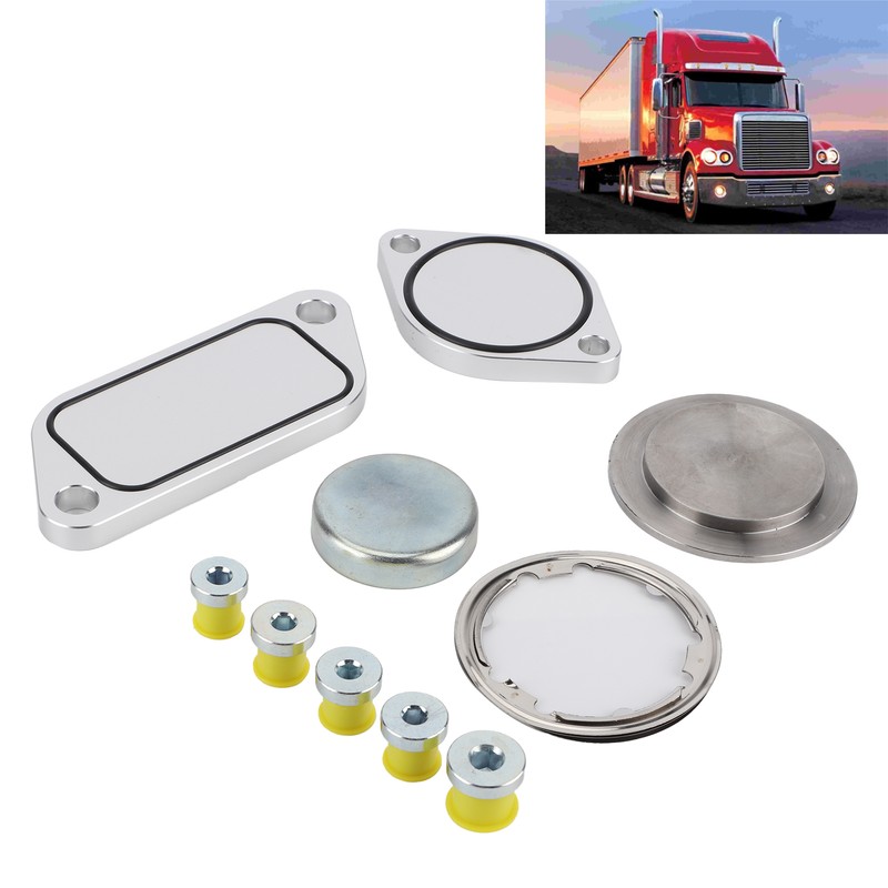 EGR Plug Kit 5pcs Aluminium Alloy Gaskets 5pcs Rubber Plugs